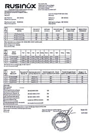 Профильные трубы AISI 304 Сертификат на профильные трубы AISI 304